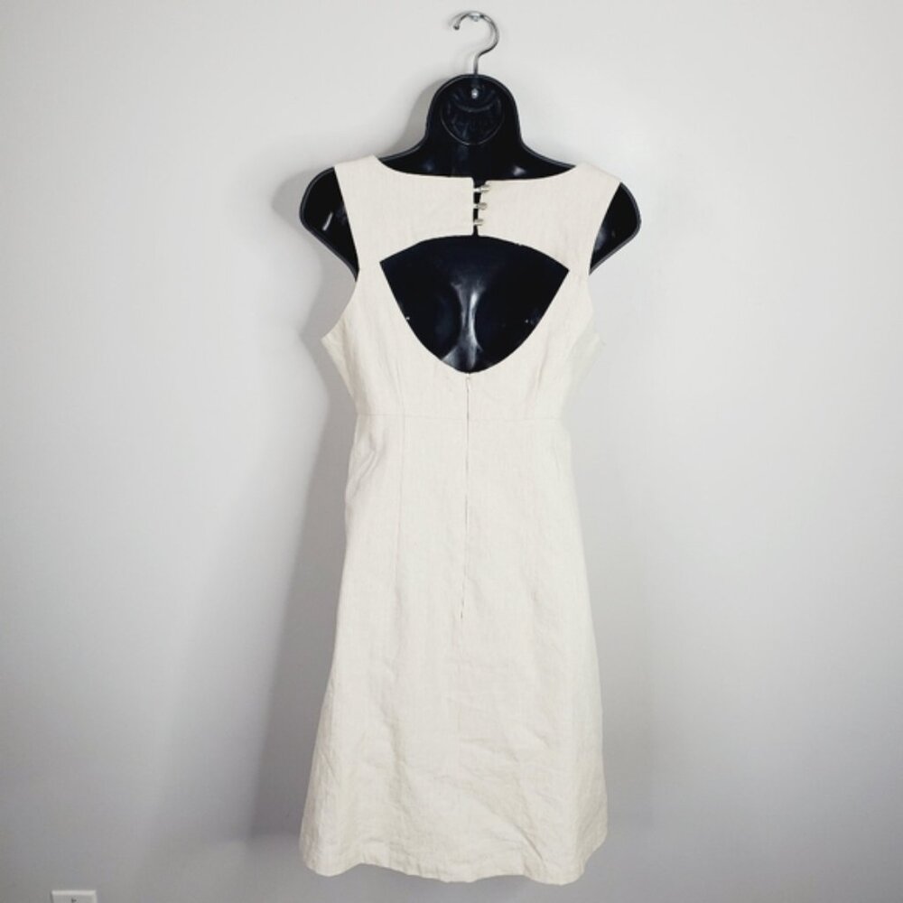 Revolve Covet Linen Coastal Lagenlook Y2K Baby doll Boho Beach Dress 4 - Picture 2 of 10